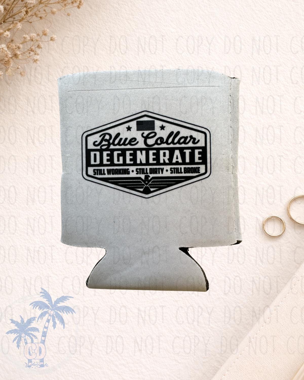 Can Koozie: "Professional Bullshitter," "Wishamfwoods," "Well Sheeyit" Designs