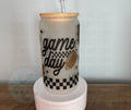 16 oz Glass Mason Cup "Game Day
