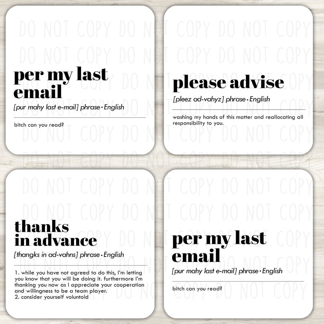 Office Desk Coasters
