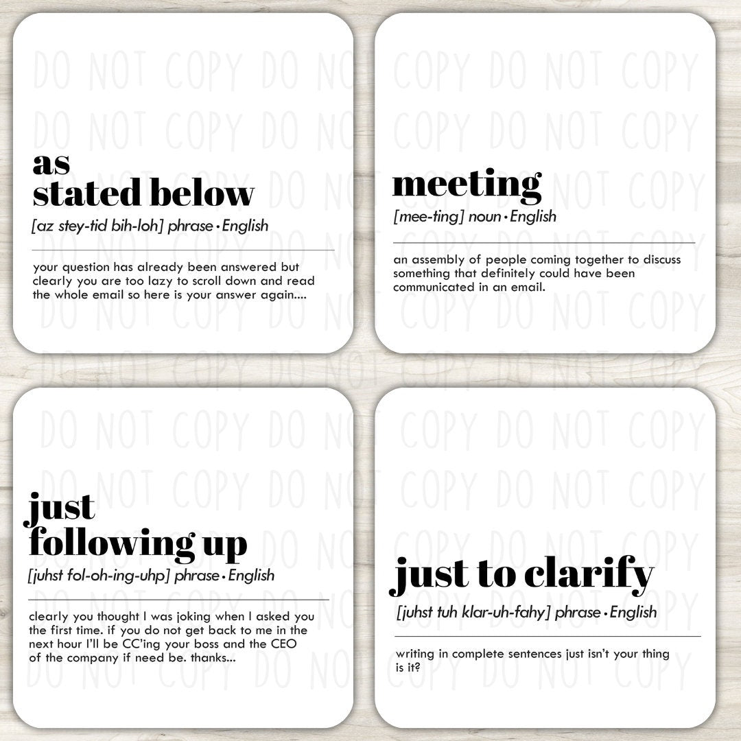 Office Desk Coasters