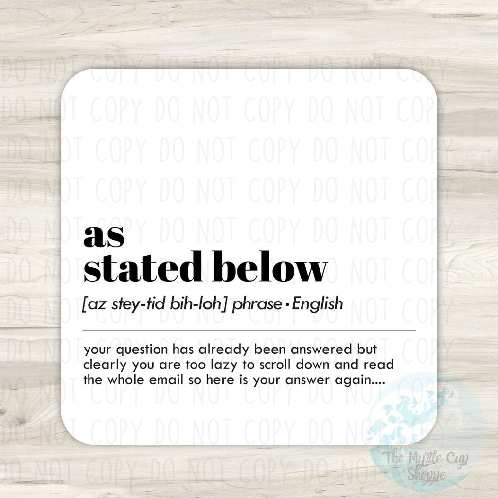 Office Desk Coasters