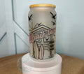 Beach Bum 16 oz Glass Mason Cup
