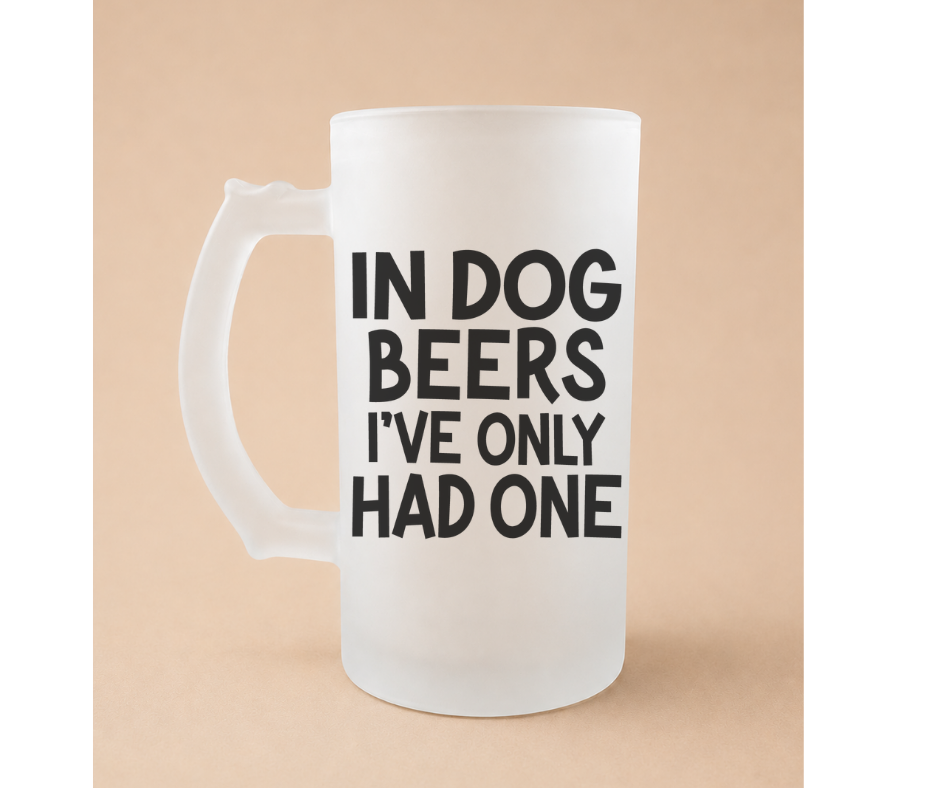 🍺 Funny Beer Mug – “In dog Beers"