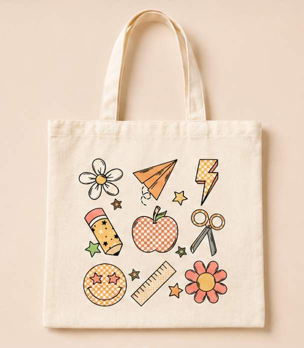 Teacher Tote Bag (Canvas Tote)