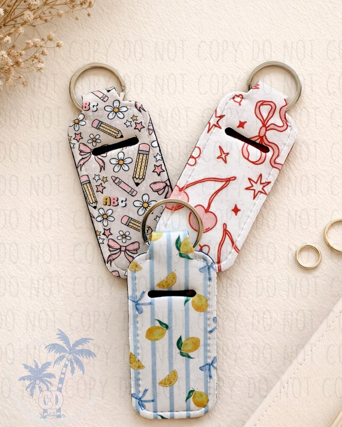 Lip Balm Holder Keychain
