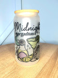16 oz Glass Mason Cup Midnight Margs