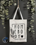 Homebody Canvas Tote Bag (13x15.7