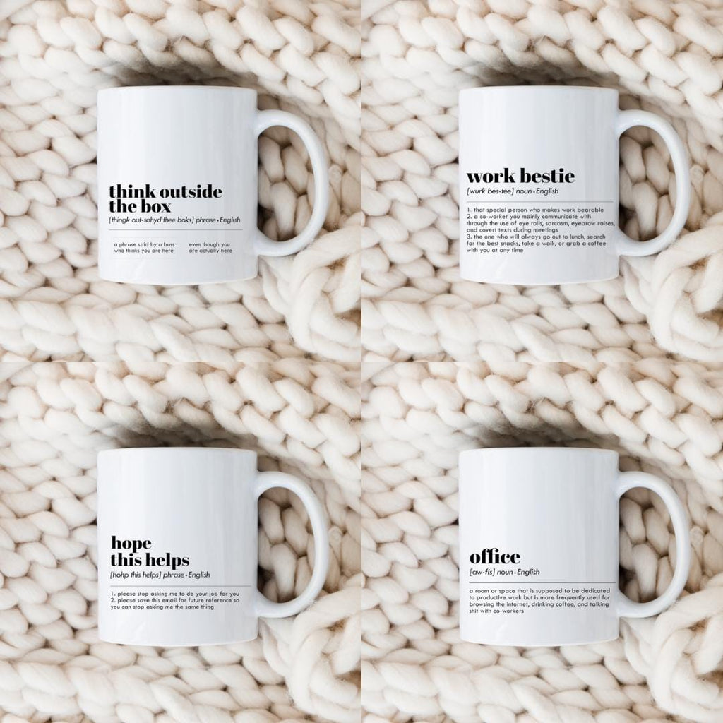 Office Phrase Mugs