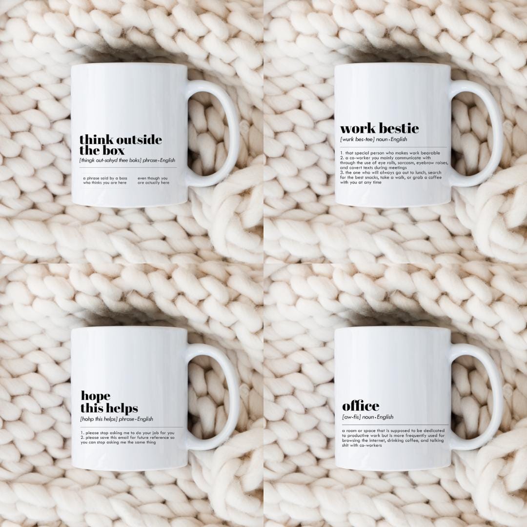 Office Phrase Mugs