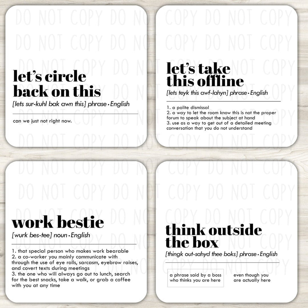 Office Desk Coasters