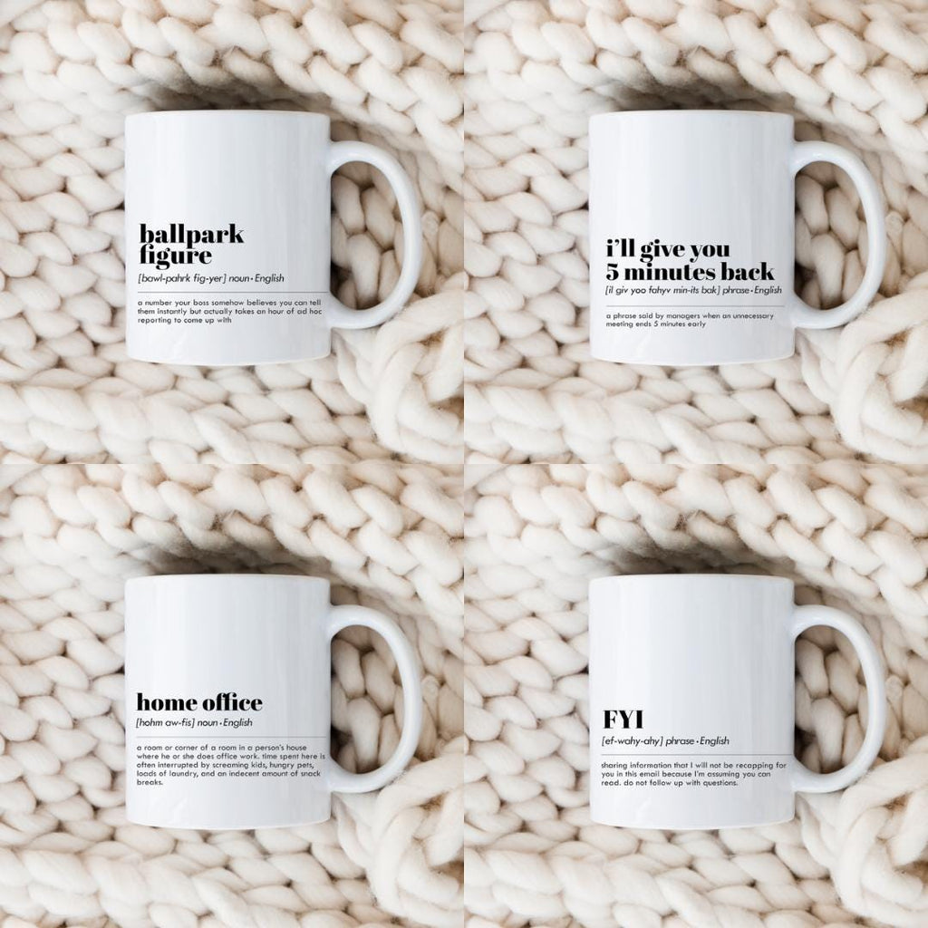 Office Phrase Mugs